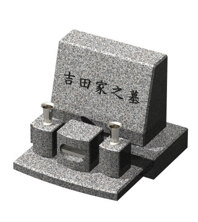 墓石・石塔・1段オルガン・白御影サクラ（中国産G623）