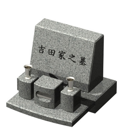 墓石・石塔・1段オルガン・白御影サクラ（中国産G624）